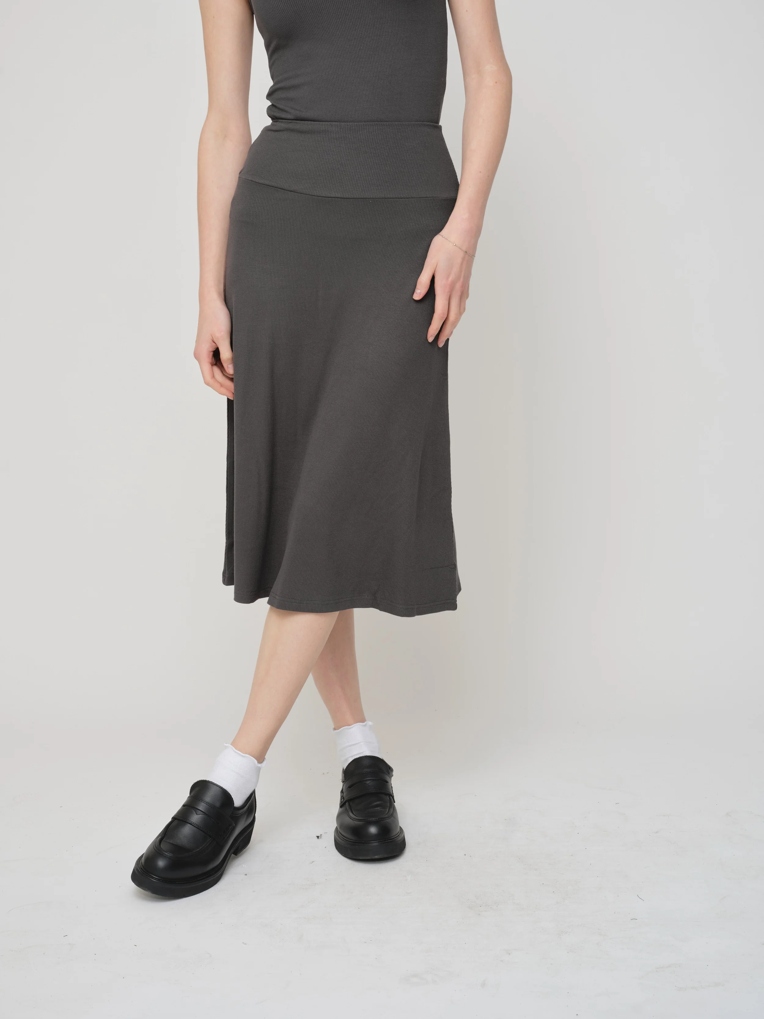 Basic Soft Rib Circle Skirt 25" - Image 3