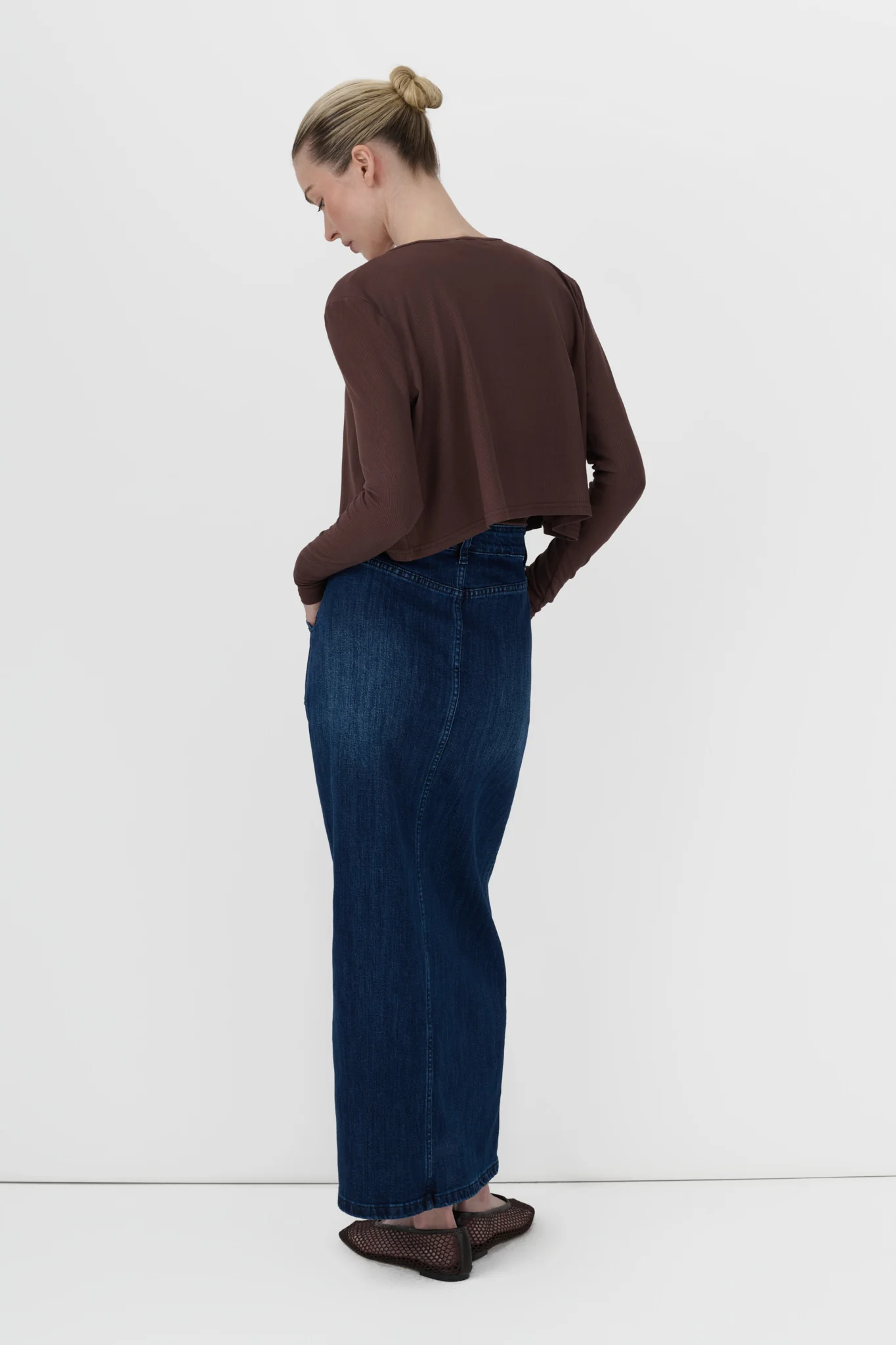Classic Denim A-Line Skirt - Image 3